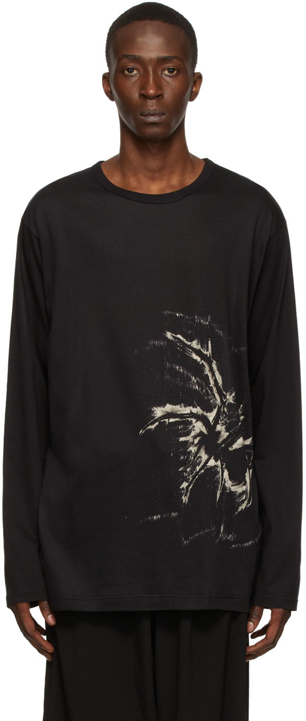 Yohji Yamamoto Black Cellulose T-Shirt