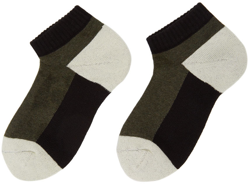 Yohji Yamamoto Navy Cotton Jersey Socks | Smart Closet