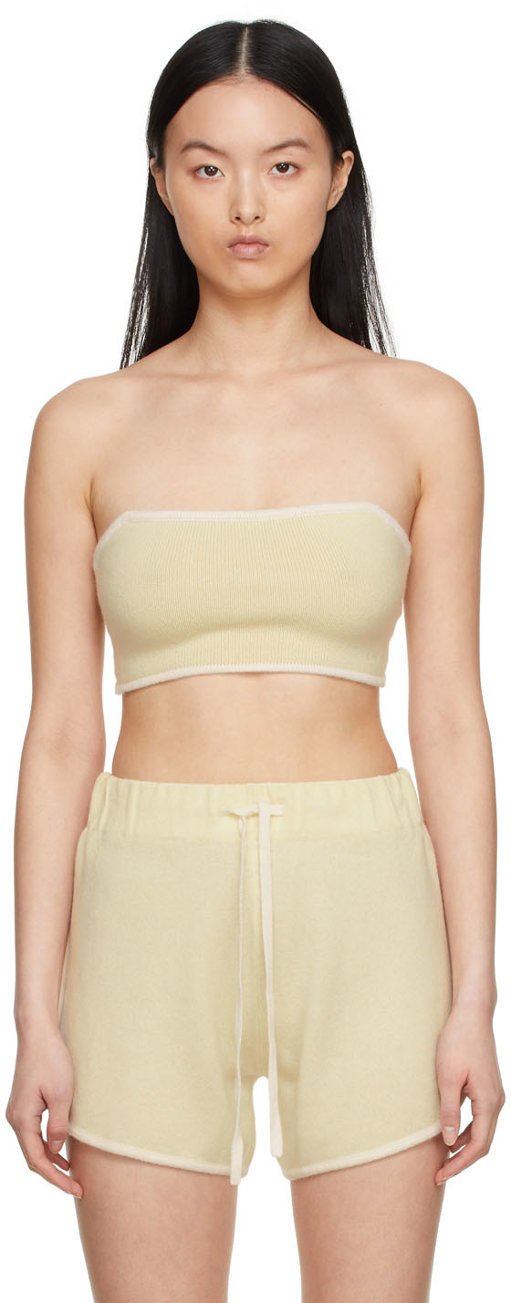 【関税込み】LISA YANG SSENSE限定 ブラウン Selah ブラ SSENSE Exclusive Off-White Selah Bra by LISA YANG on Sale