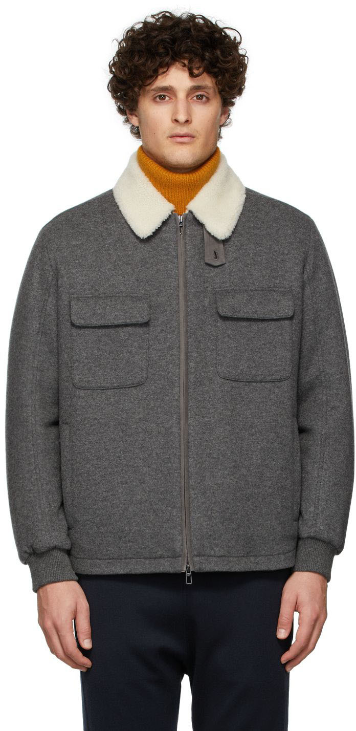 Loro Piana Grey Sweater Jacket