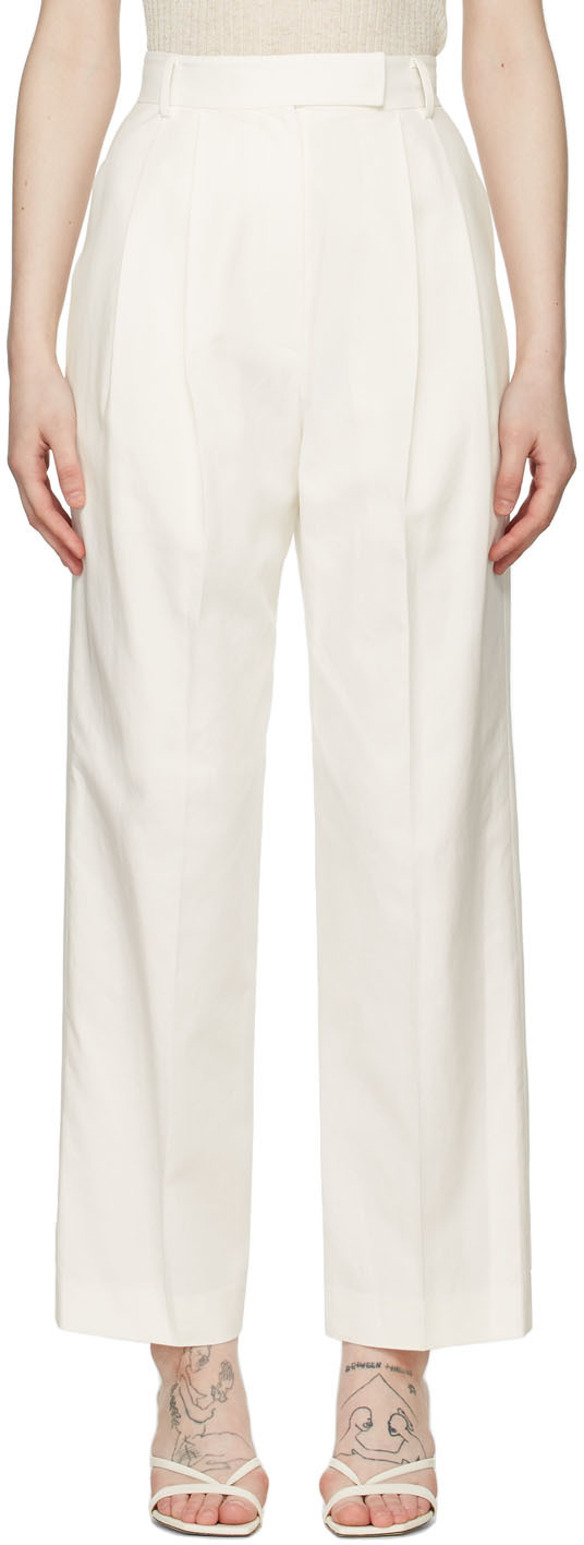 Off-White Cotton Trousers