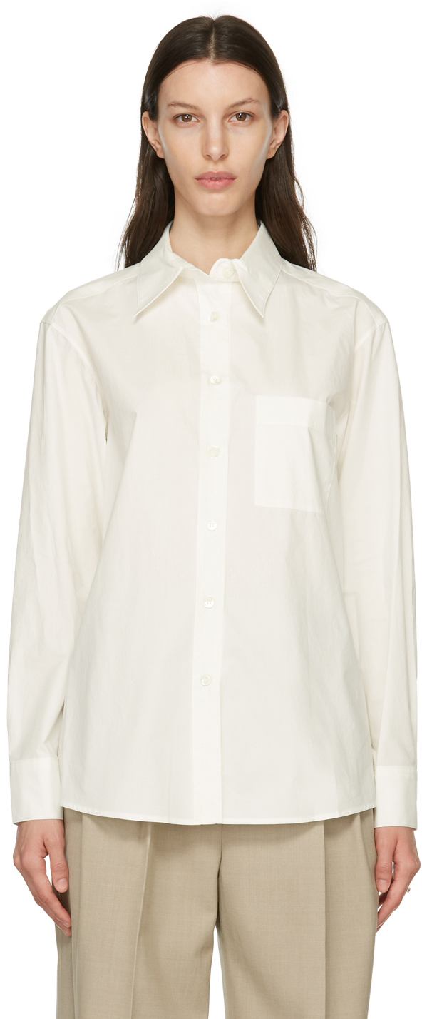 Blossom White Cotton Lu Shirt
