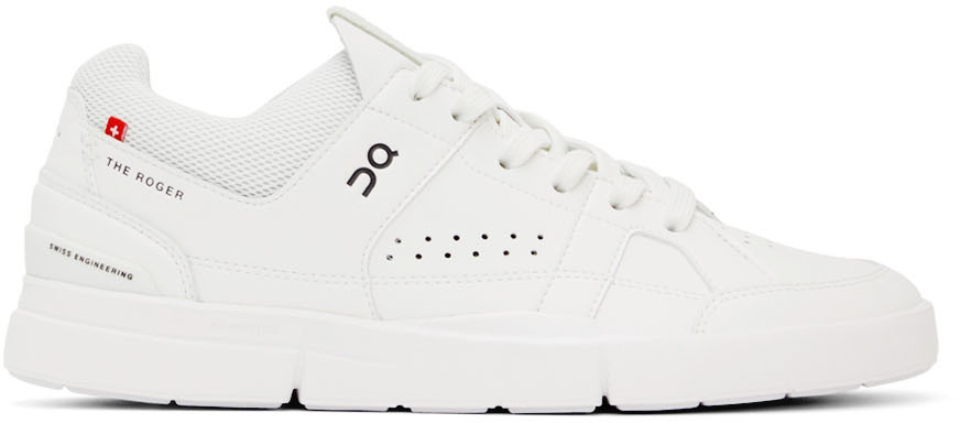 On: White 'The Roger Clubhouse' Sneakers | SSENSE Canada