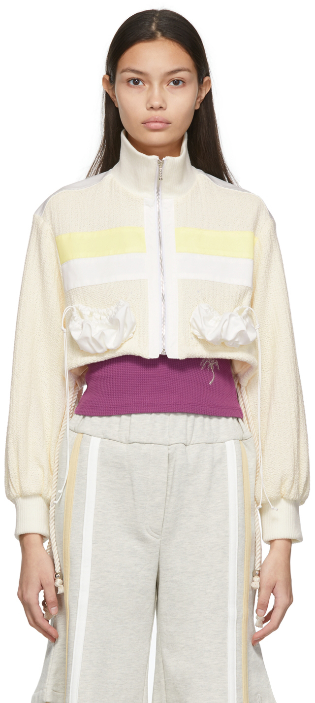 Off-White Crop Shell Jacket