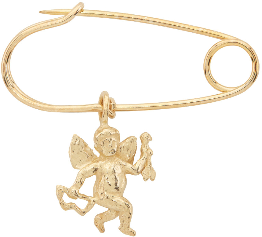 Georgia Kemball Gold Cupid Pin