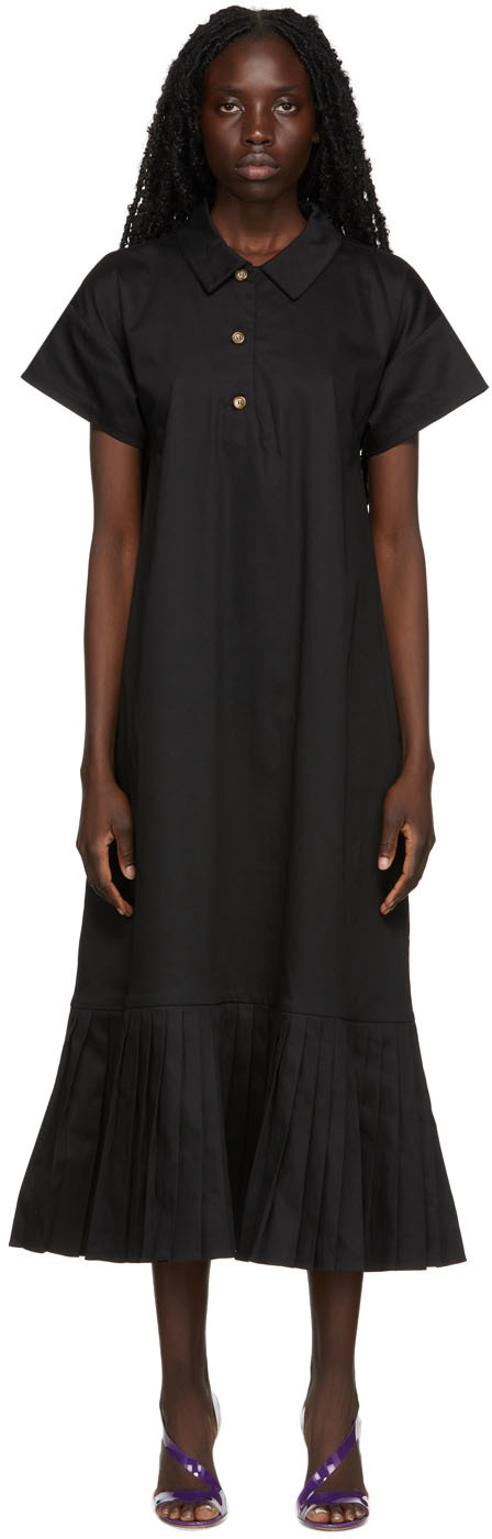SSENSE Exclusive Black Nina Dress by Kika Vargas on Sale