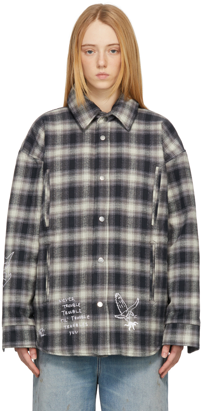 insulated plaid jacket