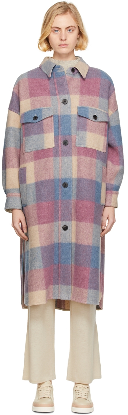 Fontizi Oversized Checked Flannel Coat 