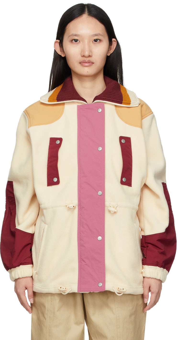 Isabel Marant Etoile Multicolor Montana Fleece Patch Jacket