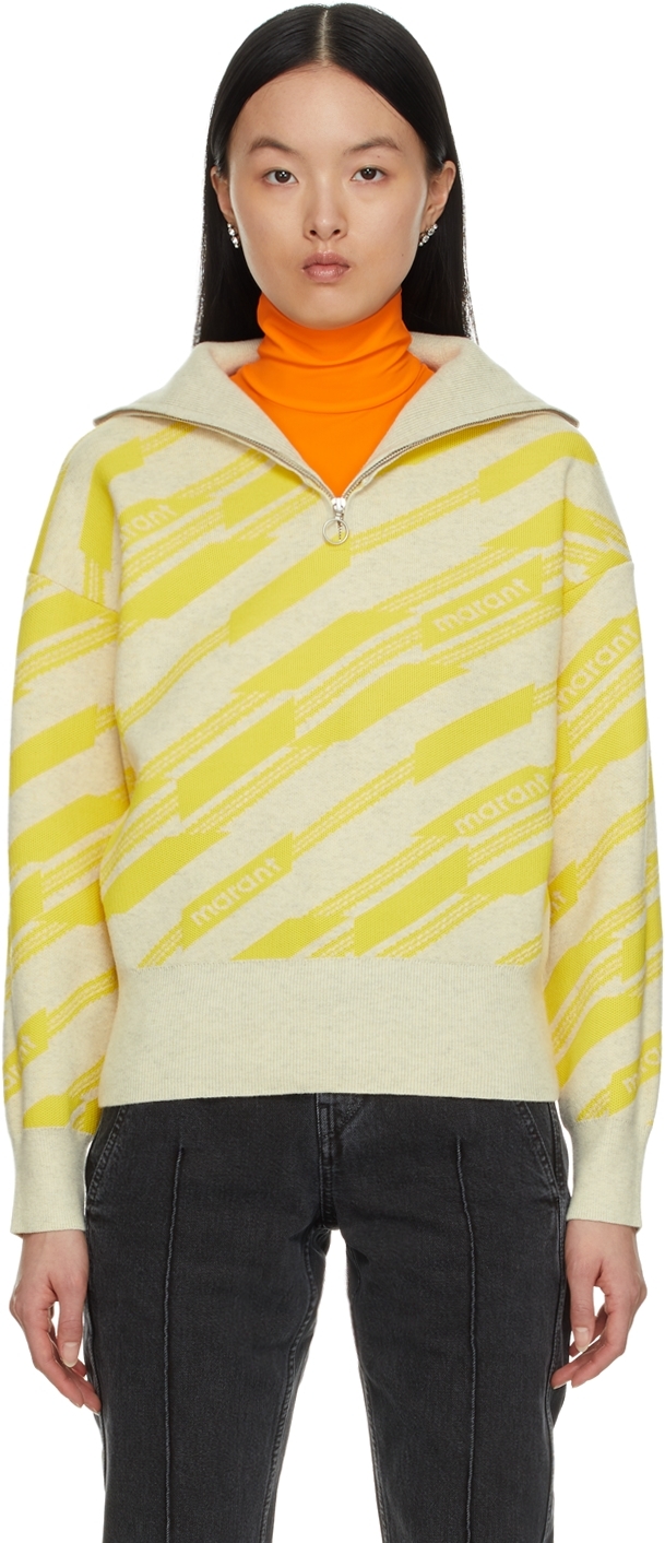 Grey & Yellow Jacquard Edison Sweater