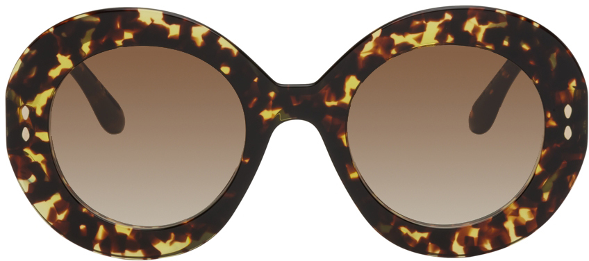 Isabel Marant Tortoiseshell Oval Sunglasses