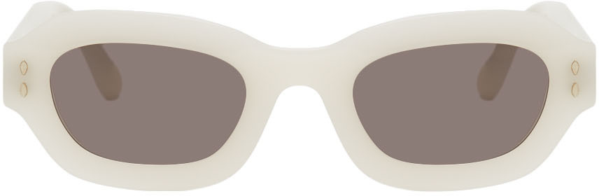 Isabel Marant White Rectangular Sunglasses