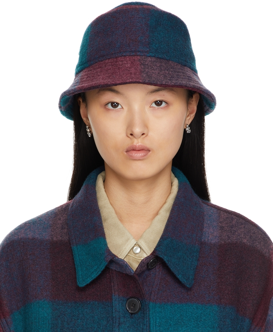 Isabel Marant Blue & Purple Haley Bucket Hat