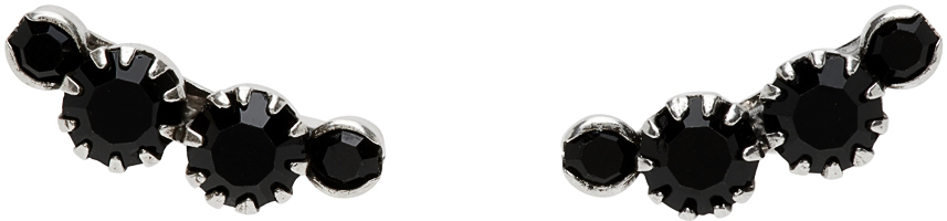 Silver & Black 'A Wild Shore' Earrings
