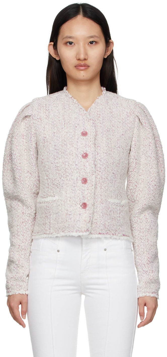 Isabel Marant White & Pink Izma Jacket