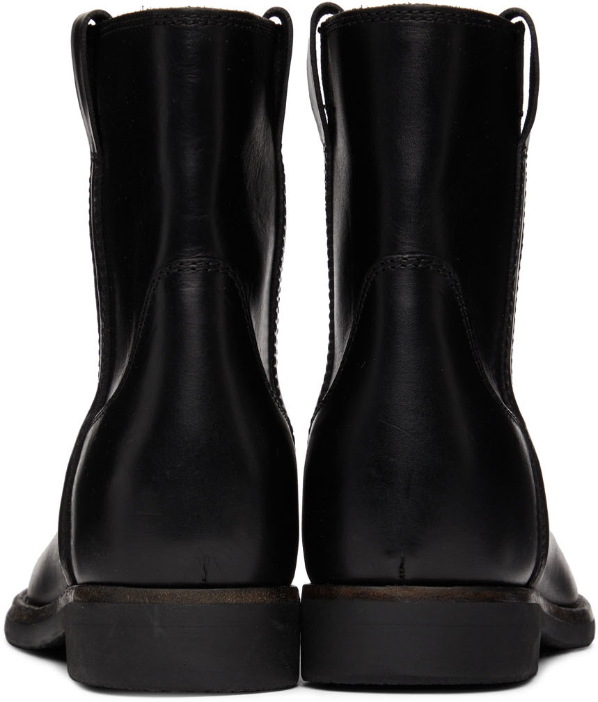 Shop Isabel Marant Black Leather Susee Boots In 01bk Black