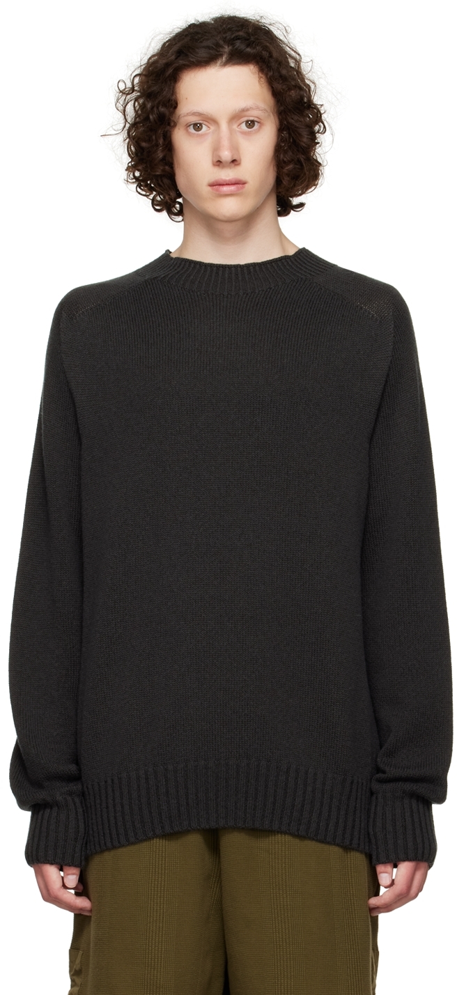 Margaret Howell: Grey Saddle Crew | SSENSE