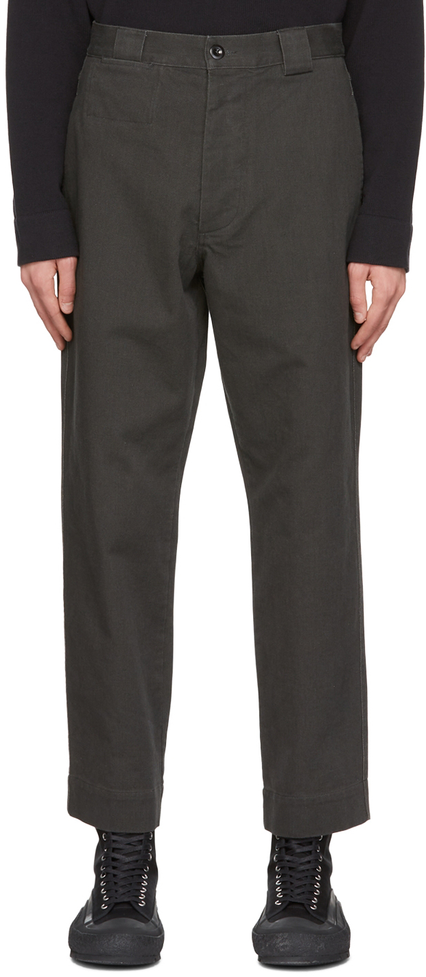MHL by Margaret Howell Grey Cotton Trousers