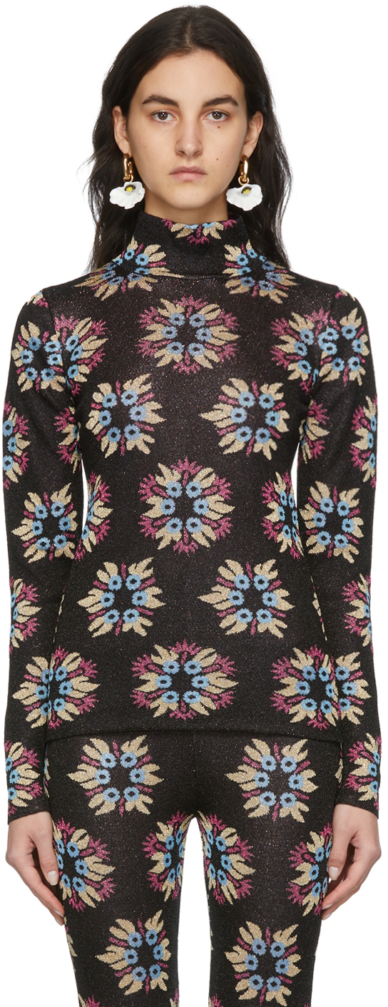 SSENSE Exclusive Black & Multicolor Jacquard Knit Capsule Sweater