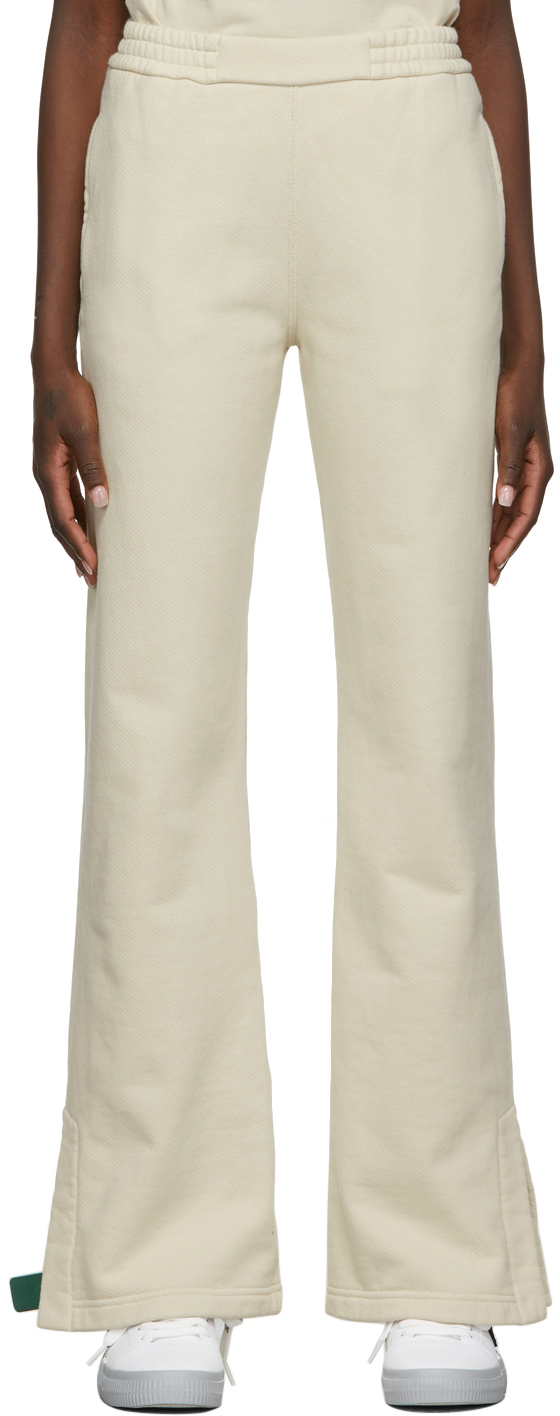 Beige Diag Lounge Pants