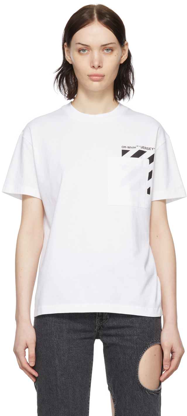 Assert enclosure Duplication Off-White: White Cotton T-Shirt | SSENSE