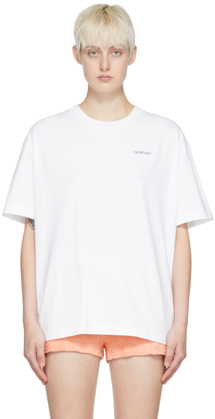 Off-White Cotton Jersey T-Shirt