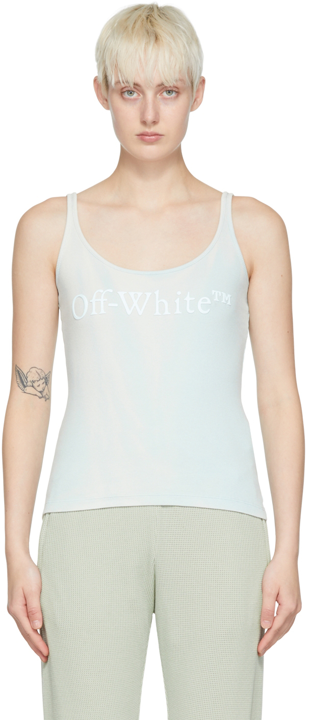 Off-White Blue 'Laundry' Tank Top