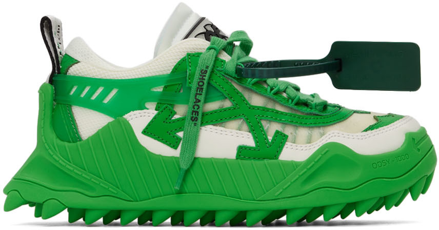 Off-White Off-White & Green Odsy 1000 Sneakers
