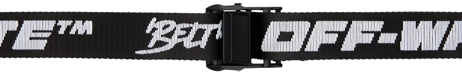 black off white industrial belt