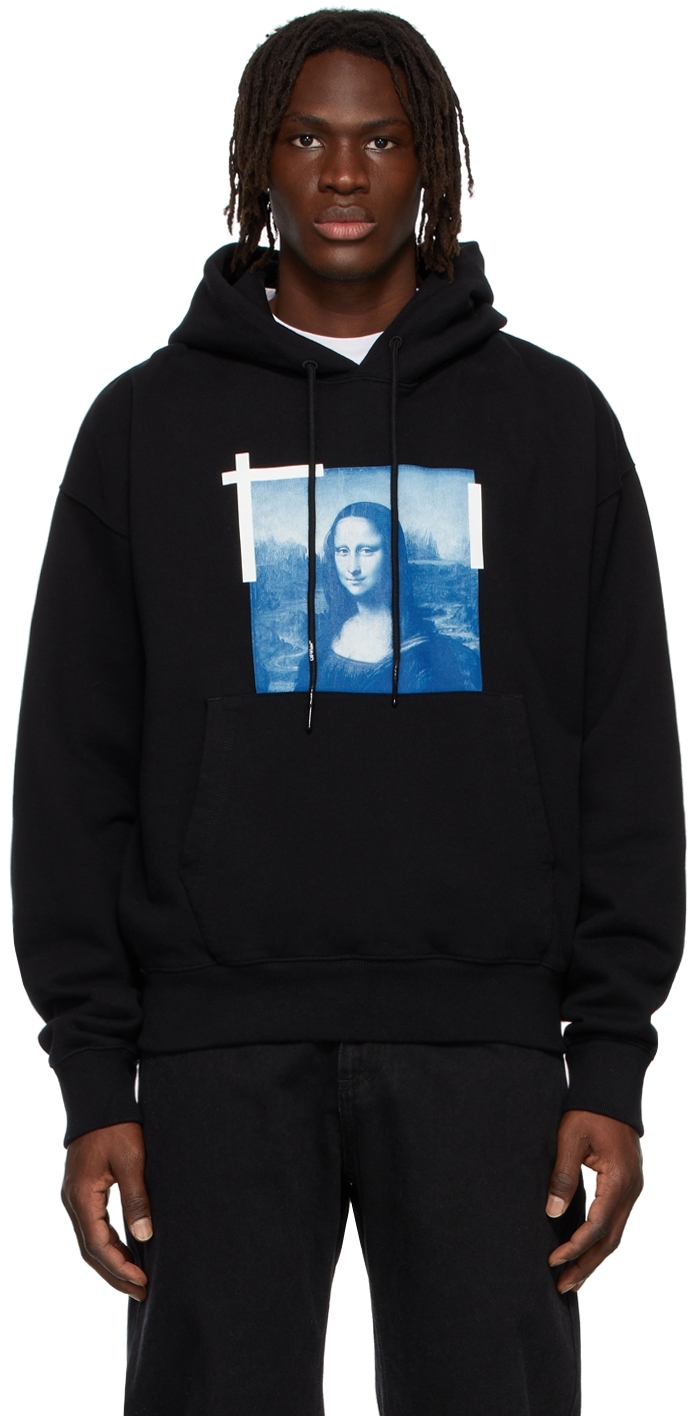 Off-White Black Monalisa Painting Hoodie | Smart Closet