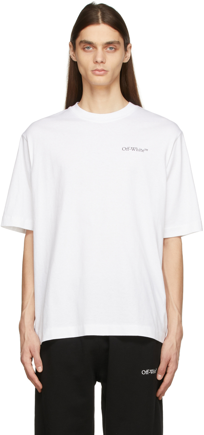 Off-White White Caravaggio Crowning Skate T-Shirt