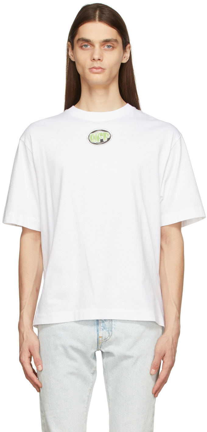 Ssense Uomo Abbigliamento Top e t-shirt Top Off-White Paneled Long Sleeve T-Shirt 