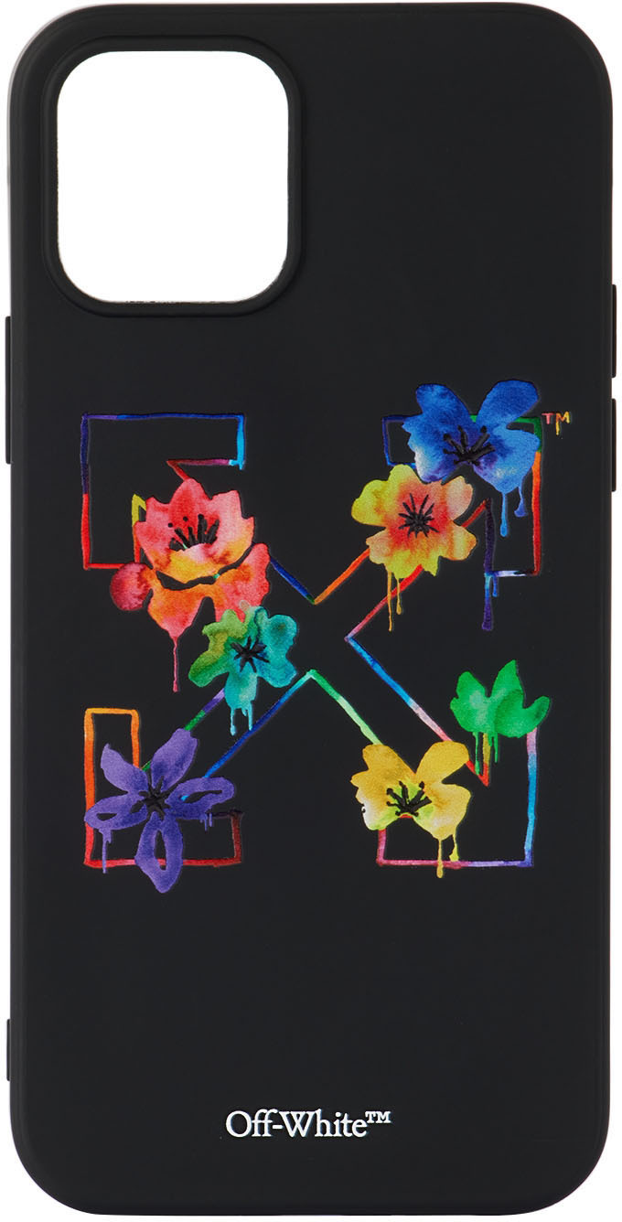 Black Floral Arrow iPhone 12 Pro Case