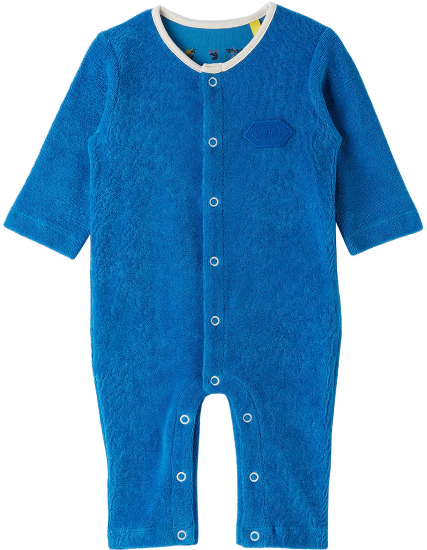 Off-White Baby Blue Cotton Bodysuit