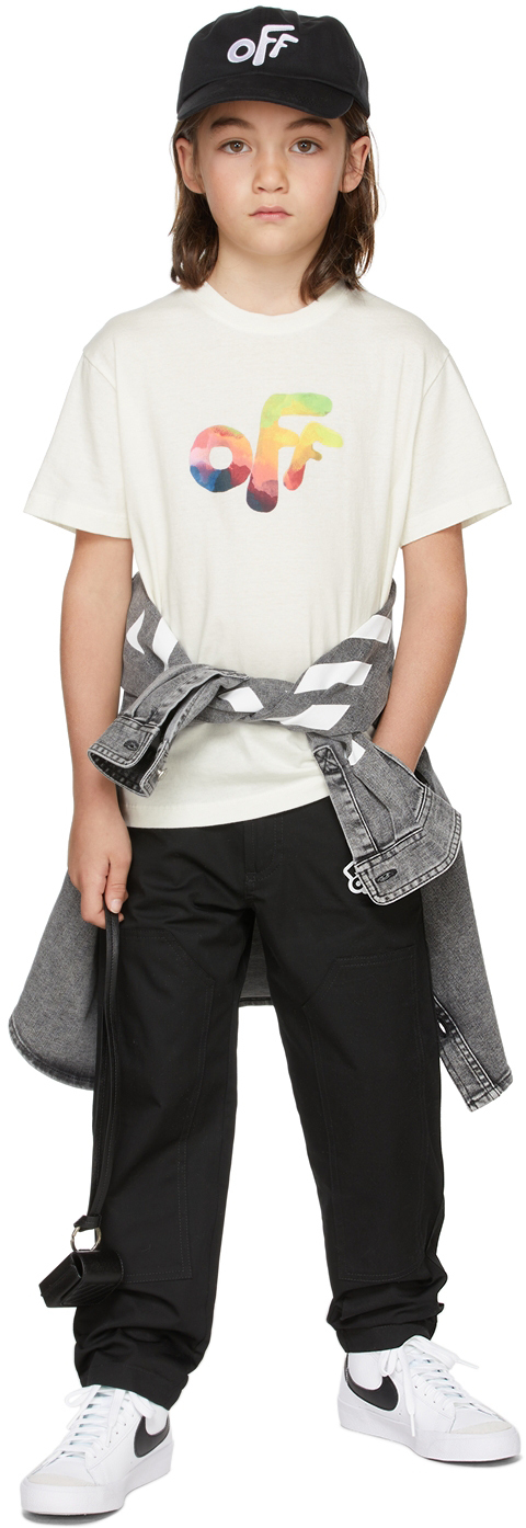 Ssense Abbigliamento Top e t-shirt T-shirt T-shirt a maniche corte Kids Off-White Ringo T-Shirt 
