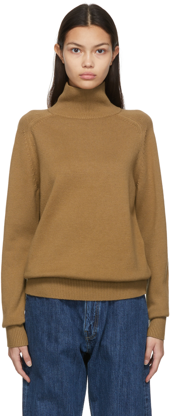 Studio Nicholson: Beige Merino Tempest Turtleneck | SSENSE Canada