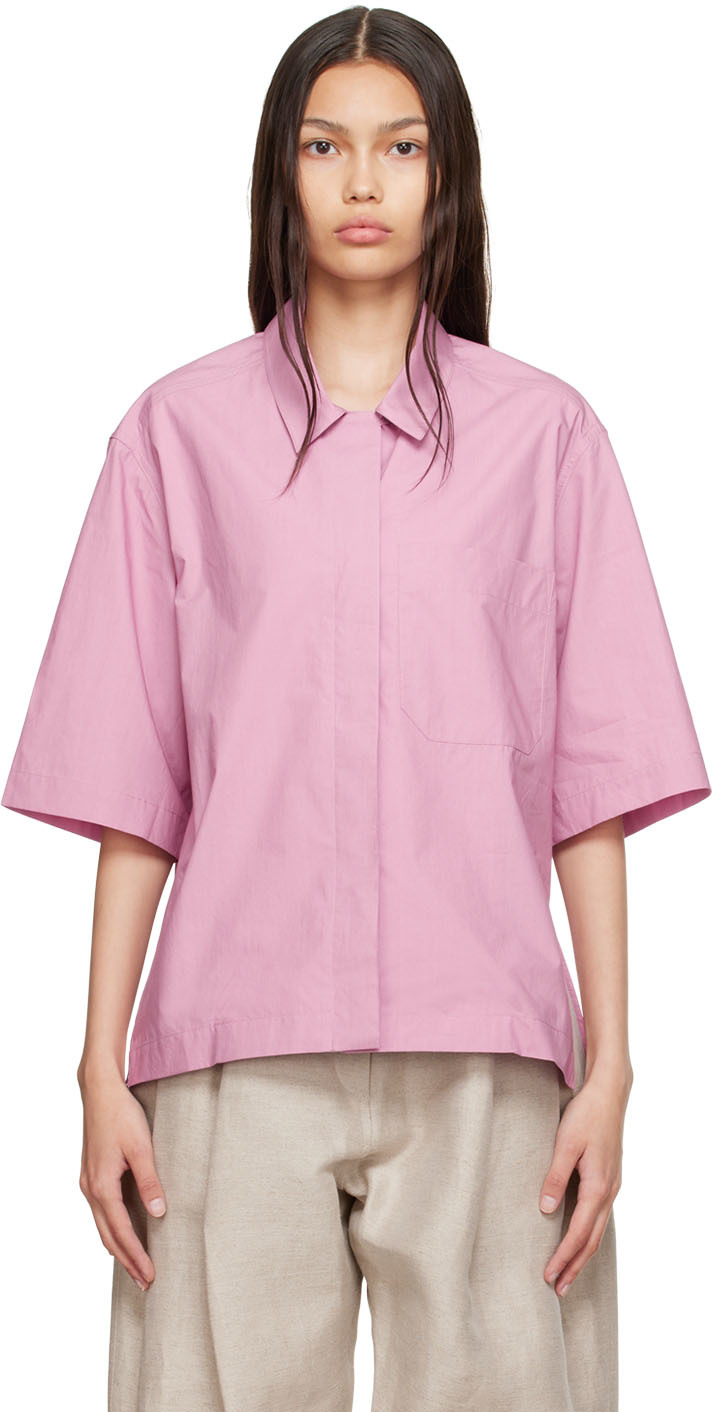 Pink Elio Shirt By Studio Nicholson On Sale