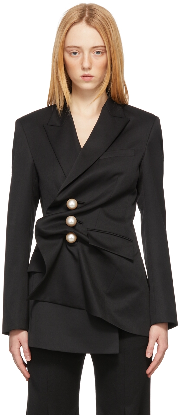 KIMHĒKIM Black Venus Cropped Blazer | Smart Closet