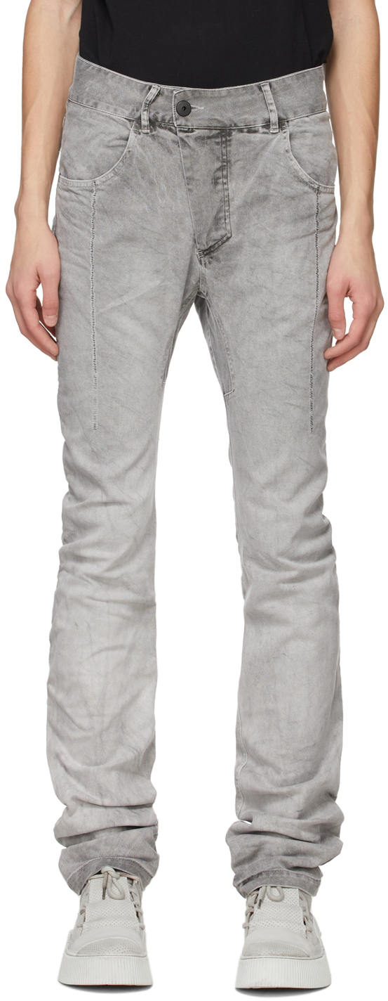 11 by Boris Bidjan Saberi Grey P1C Jeans