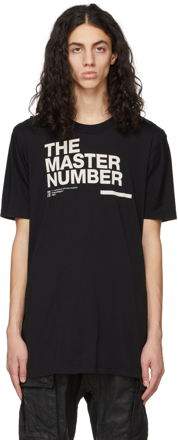 11 by Boris Bidjan Saberi Black The Master Number TS5 T Shirt