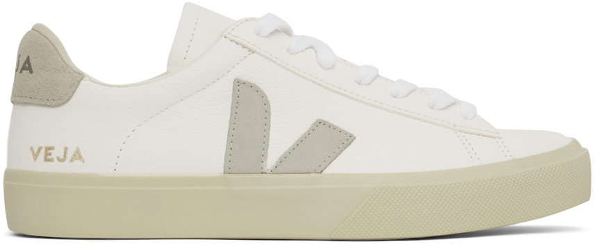 VEJA White Leather Campo Sneakers