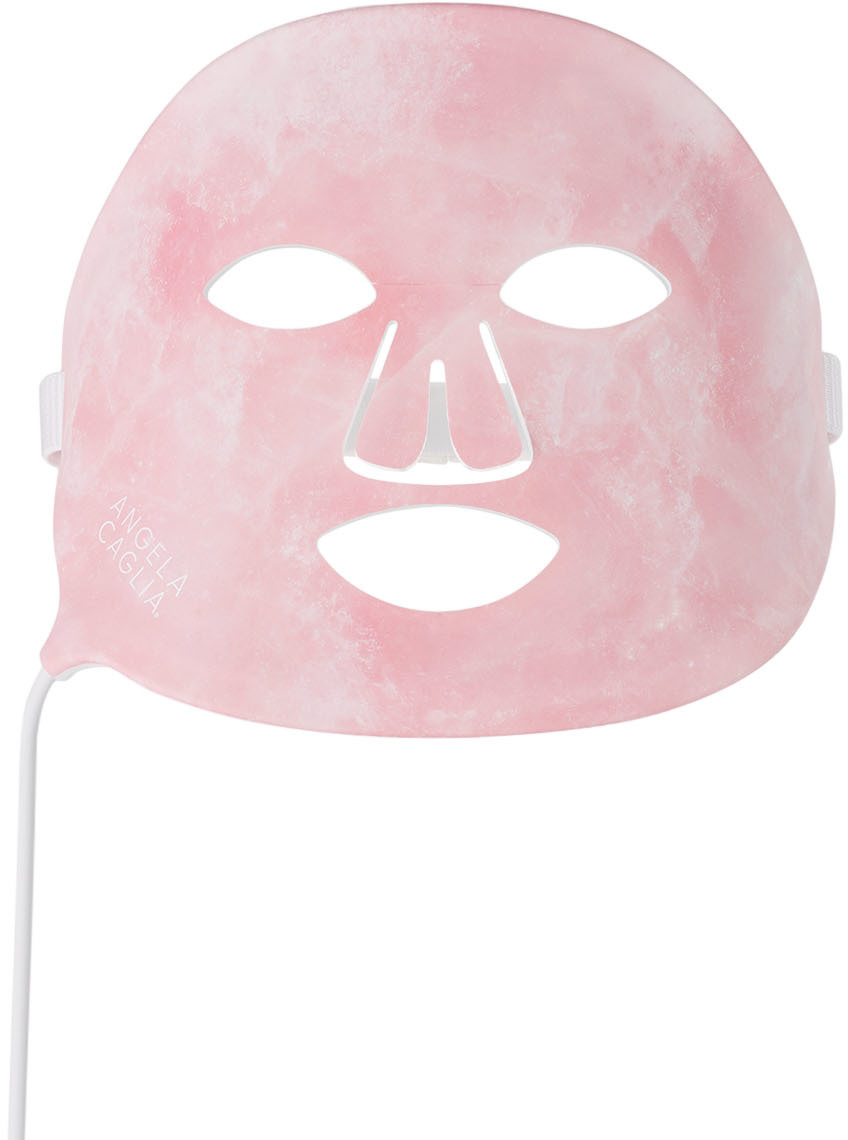 Angela Caglia Crystalled Led Face Mask In Pink