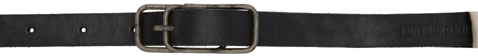 Boris Bidjan Saberi Black Leather Belt ModeSens