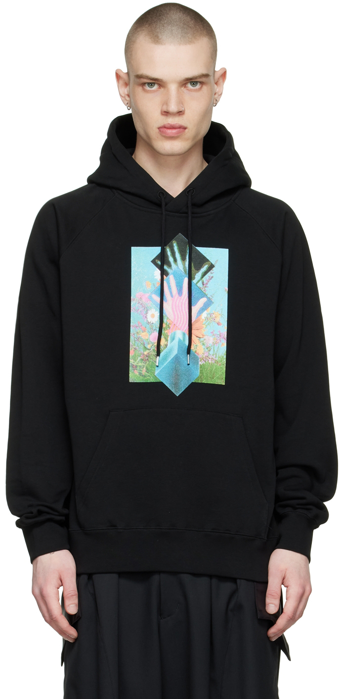 SOULLAND BLACK POETIC COLLECTIVE EDITION ORGANIC COTTON HOODIE