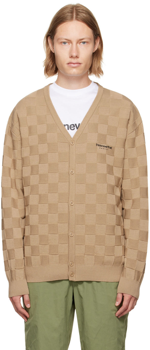 thisisneverthat Beige Cotton Cardigan | Smart Closet