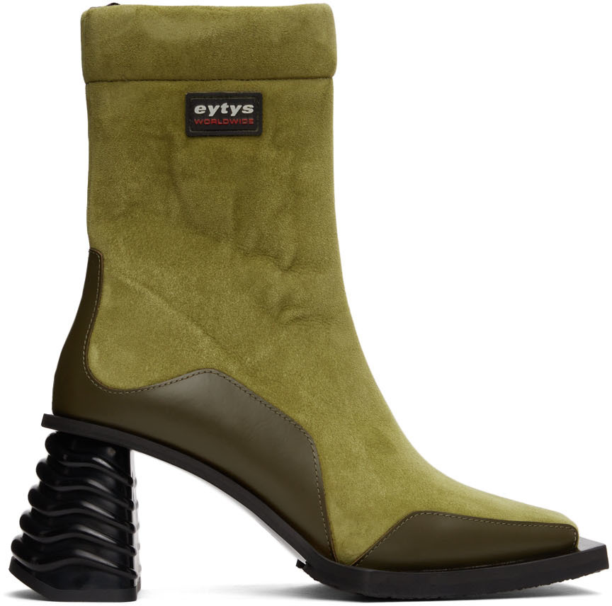 Eytys: Green Gaia Boots | SSENSE