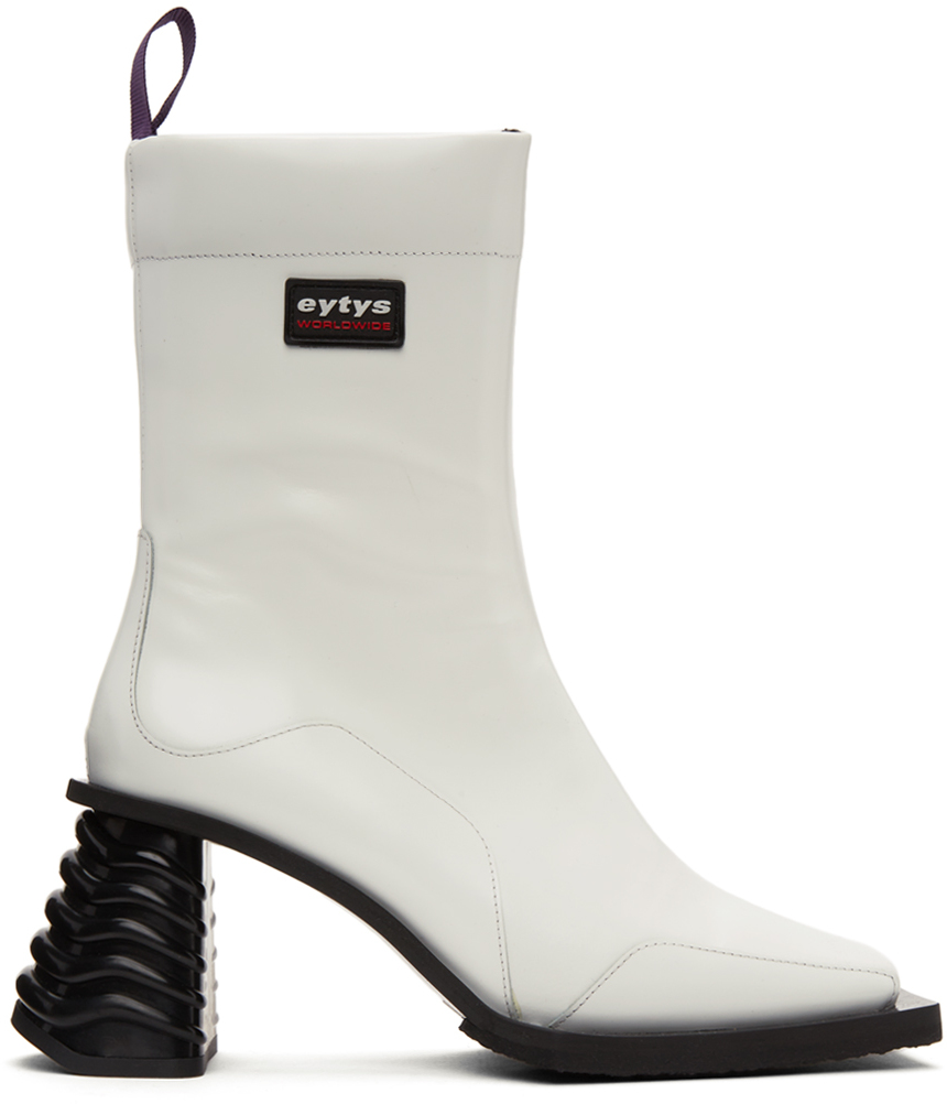 White Gaia Boots by Eytys on Sale