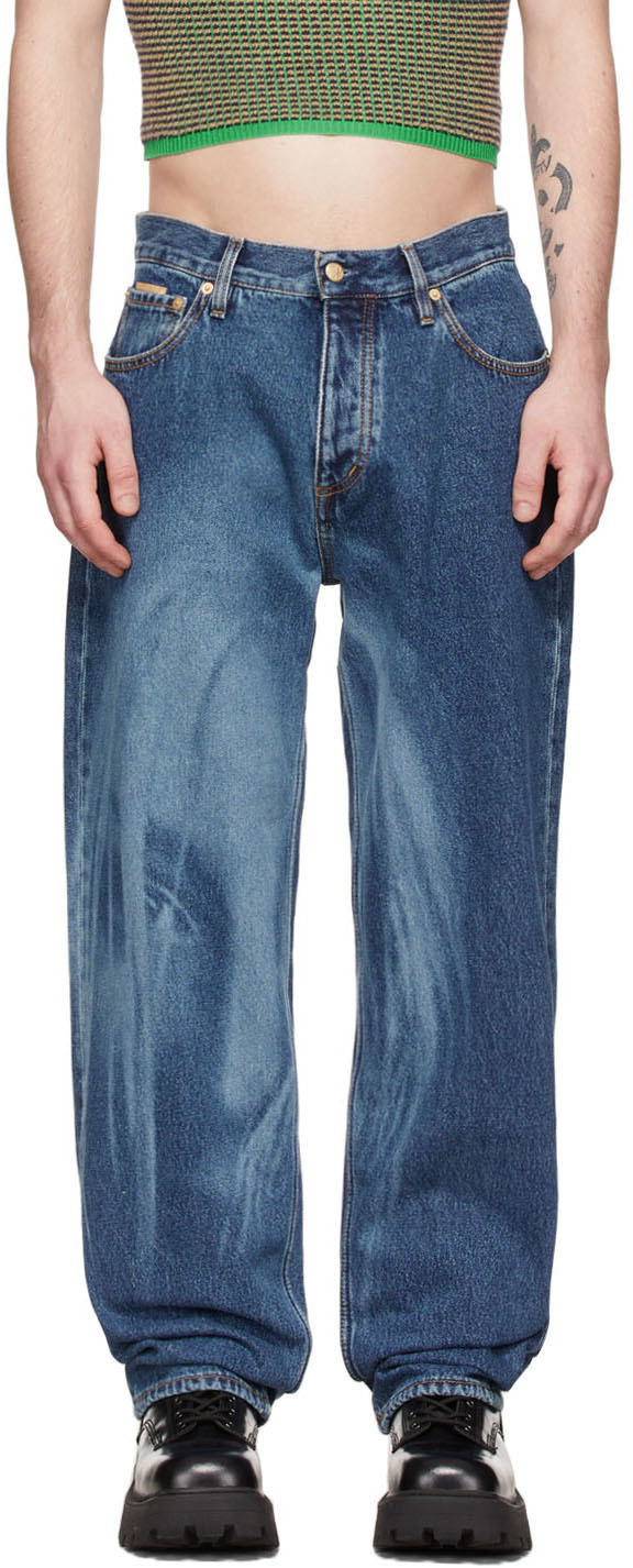 Eytys Blue Benz Jeans In Laser | ModeSens