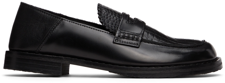 Eytys Black Croc Otello Loafers | Smart Closet