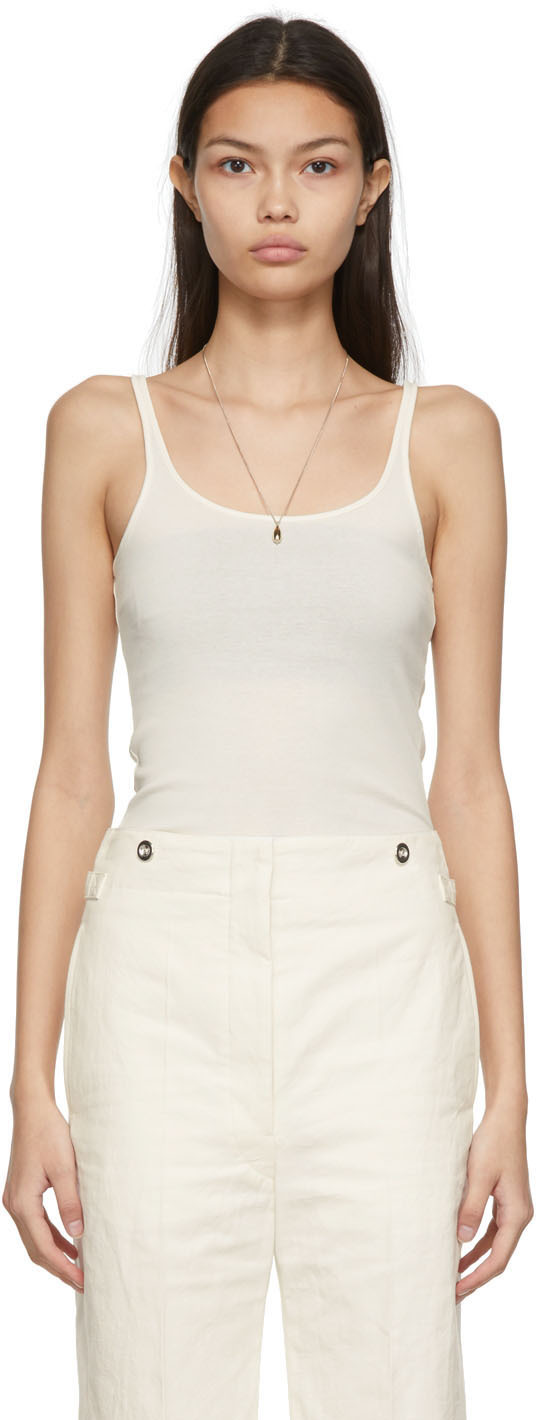 Lemaire: Off-White Second Skin Tank Top | SSENSE UK
